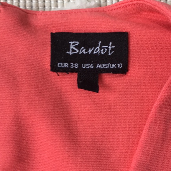 Bardot pink peplum top - Picture 3 of 4